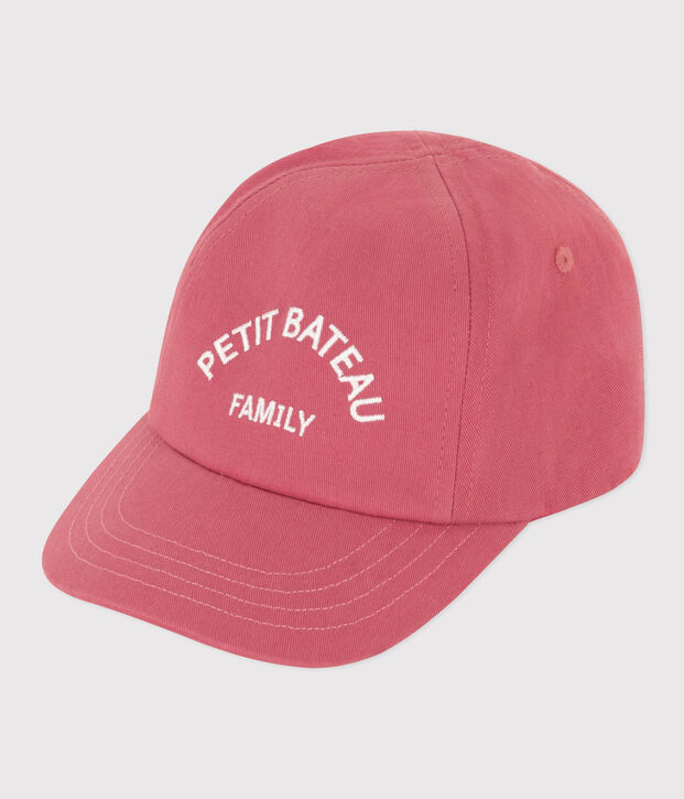 Babykappe Petit Bateau Family aus Crisp-Serge rosa