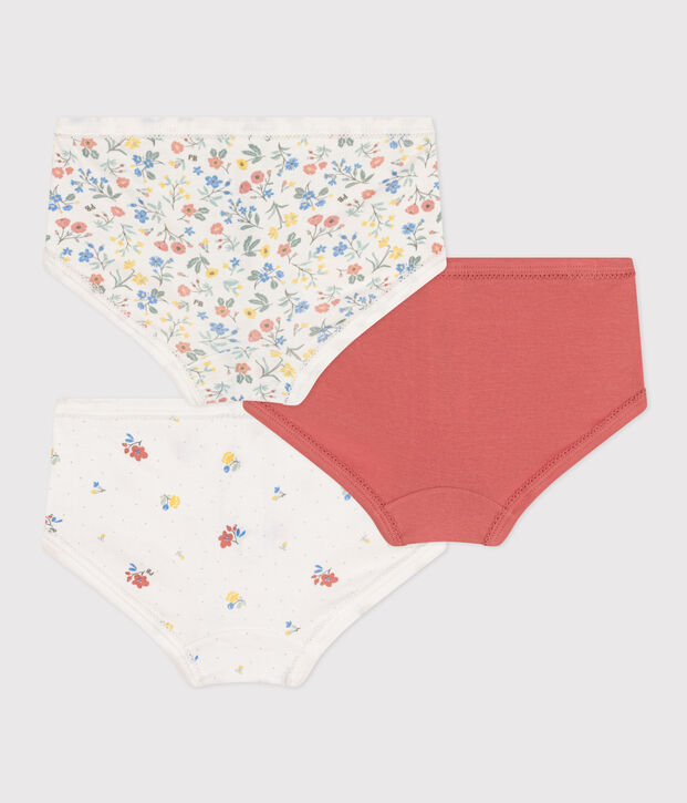 3er-Set kinder-Slips mit Blumenmuster und hohem Taillenbund vielfarbig
