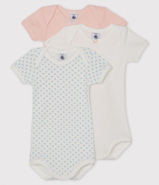 3er-Set kurzärmelige Baby-Bodys für Mädchen variante 1