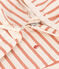 Baby-Set aus verdicktem Jersey mit Streifenmuster rosa AVALANCHE/weiss SIENNA