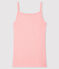 Fantasievolles Damen-Trägershirt rosa CHARME/weiss ECUME