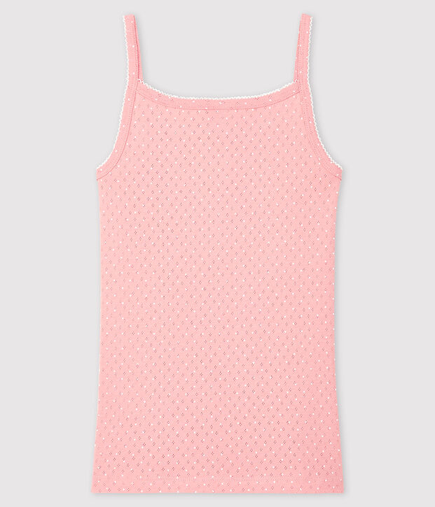 Fantasievolles Damen-Tr&auml;gershirt rosa/weiss