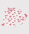 Kinderpyjama aus Baumwolle in eng geschnittener Passform weiss MARSHMALLOW/rot PEPS