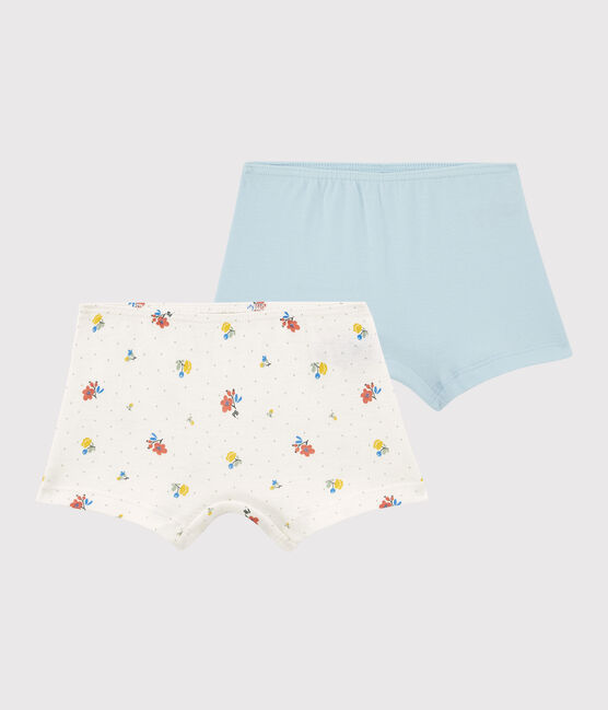 2er-Set geblümte Shortys aus Baumwolle für Mädchen variante 1