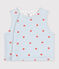 Wendbare Baby-Weste aus Baumwolle mit Herzmotiv weiss/vielfarbig
