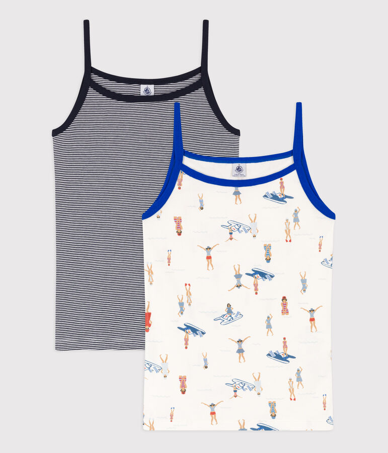 Damen-Spaghetti-Top aus Baumwolle vielfarbig