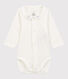 Baby-Body aus Bio-Baumwolle mit besticktem Kragen