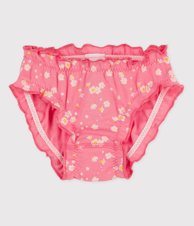 Baumwoll-Slips f&uuml;r M&auml;dchen rosa/vielfarbig
