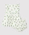 Babykleid mit Bloomers aus Bio-Baumwollgaze mit Blumenmuster weiss MARSHMALLOW/weiss MULTICO
