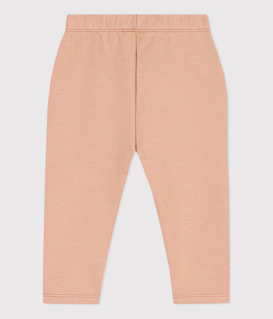Babyhose aus einfarbigem Molton beige VINTAGE