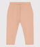 Babyhose aus einfarbigem Molton beige VINTAGE