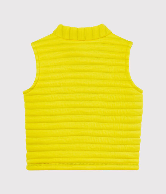 Ärmelloser baby-blouson aus gestepptem doppeljersey jungen gelb JAUNE