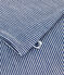 Langärmeliges gestreiftes Damen-T-Shirt aus Wolle und Baumwolle blau MEDIEVAL/weiss MARSHMALLOW
