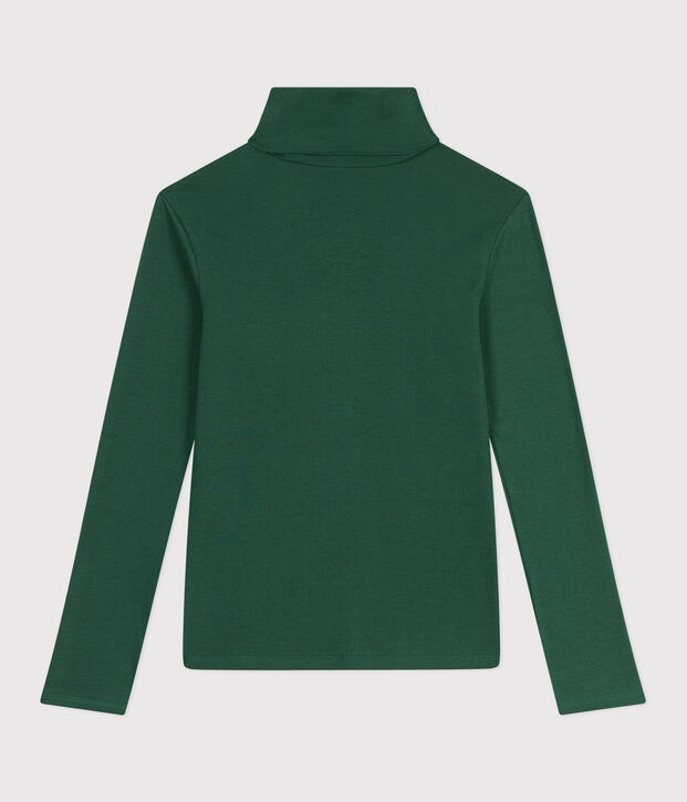 Damen-Rollkragenshirt L'Iconique aus Baumwolle gr&uuml;n