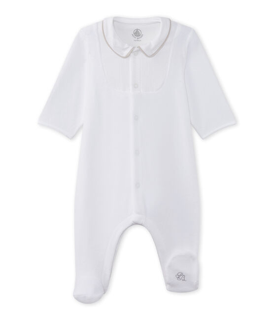 Unisex-Baby-Strampler aus Nicki weiss ECUME