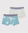 Set mit 2 Boxershorts mit Yeti-Print für kleine Jungen variante 1