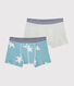 Set mit 2 Boxershorts mit Yeti-Print für kleine Jungen
