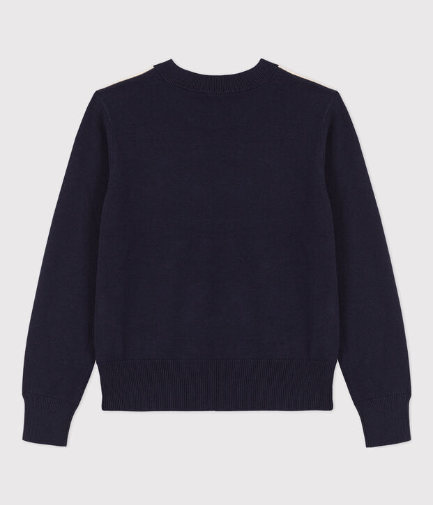 Pullover aus Baumwolle mit Streifen f&uuml;r Damen blau/naturfarben/blau