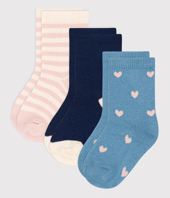 3er-Set Babysocken mit Blumenmotiv variante 1