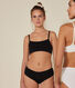 Unifarbenes Damen-Bustier aus Baumwolle und Elastan