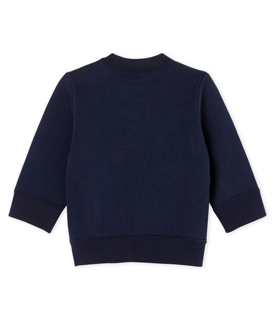Baby-Sweatshirt aus Molton für Jungen blau SMOKING CN