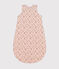 Baby-Schlafsack aus Nicki TOG-Wert 3 rosa SALINE/weiss MULTICO