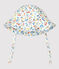 Baby-Hut mit Blumenmuster weiss MARSHMALLOW/weiss MULTICO