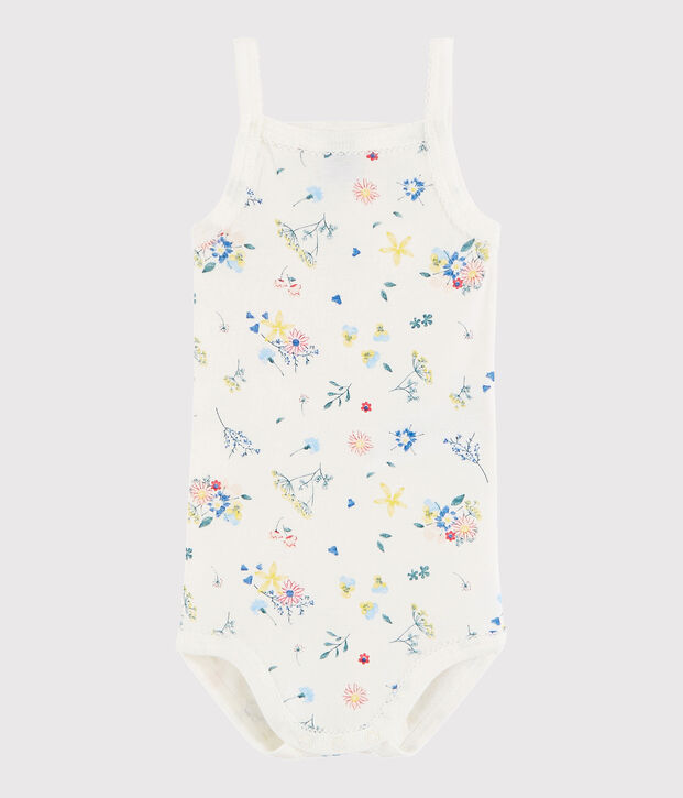 Baby-Tr&auml;gerbody M&auml;dchen weiss/vielfarbig