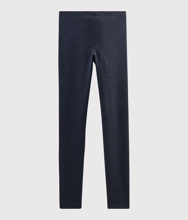 Kinder-Leggings aus Jerseystoff f&uuml;r M&auml;dchen blau/gelb