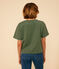 Damen-T-Shirt Le Boxy aus Baumwolle grün CROCO