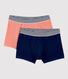 2er-Set Boxershorts aus Baumwolle und Elastan für Jungen