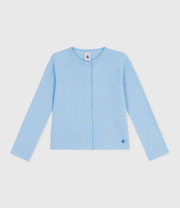 Kinder-Cardigan aus einfarbiger Baumwolle FLO