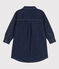 Langärmeliges Kinderkleid aus Denim für Mädchen blau DENIM