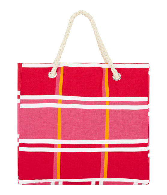 Strandtasche rosa GEISHA/weiss MULTICO