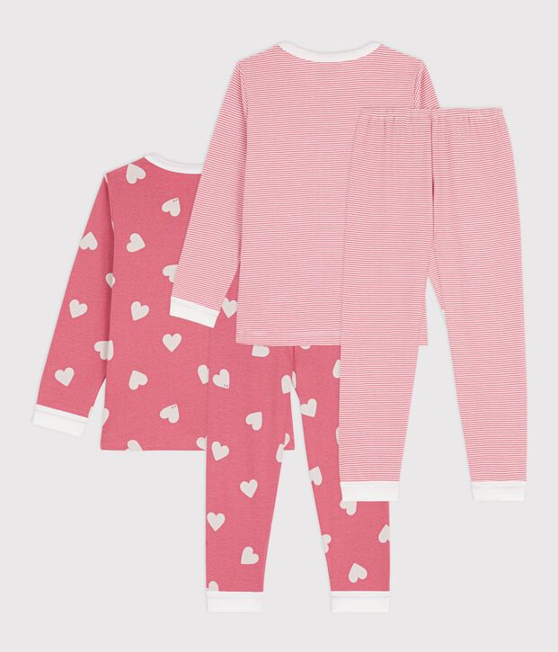 Set Kinder-Pyjamas aus gemusterter Baumwolle vielfarbig