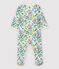 Baby-Strampler aus Baumwolle mit Dschungel-Motiv weiss MARSHMALLOW/weiss MULTICO