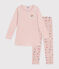 Kinder-Nachthemd aus Nicki. rosa SALINE/weiss MULTICO