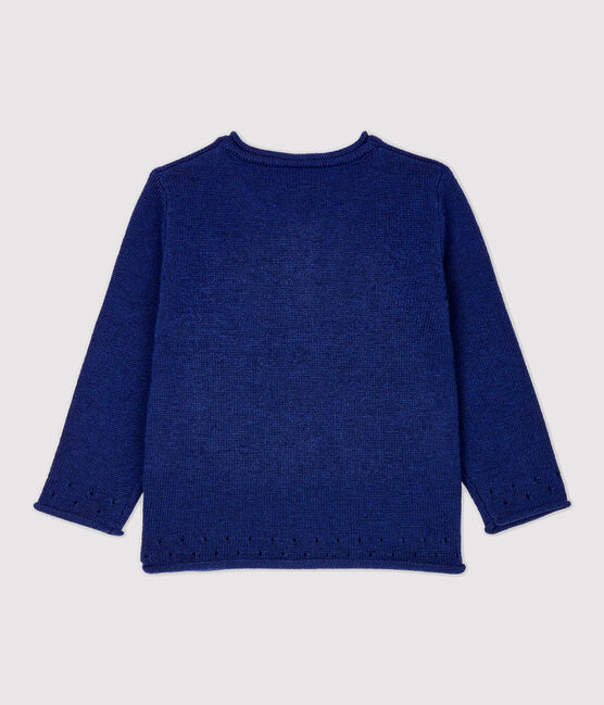 Baby-Cardigan aus Strickmaterial. blau MAJOR