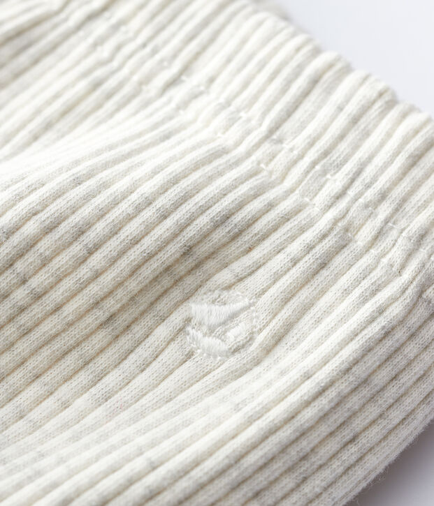 Baby-Pluderhose aus Baumwolle. beige