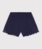 Kinder-Shorts aus einfarbiger Baumwolle blau