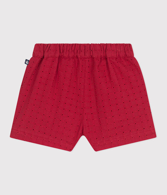 Baby-Shorts aus Popeline mit Lochspitze SPI