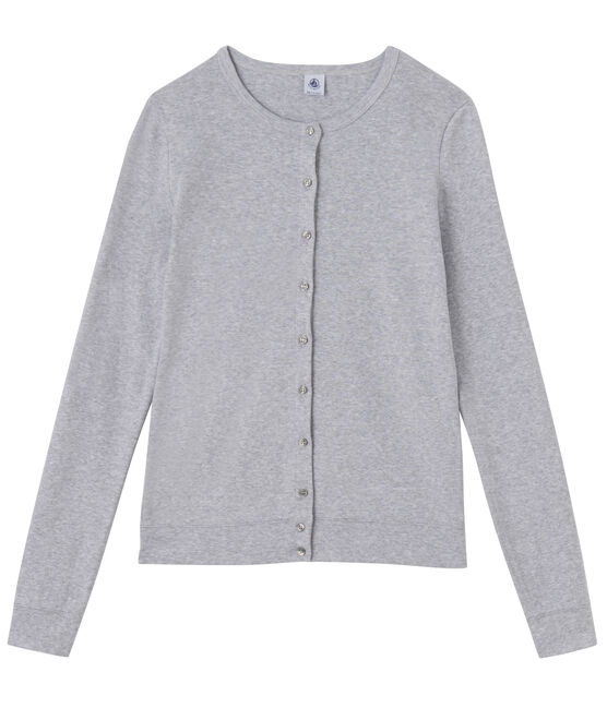 Damen-Cardigan grau Fumee Chine