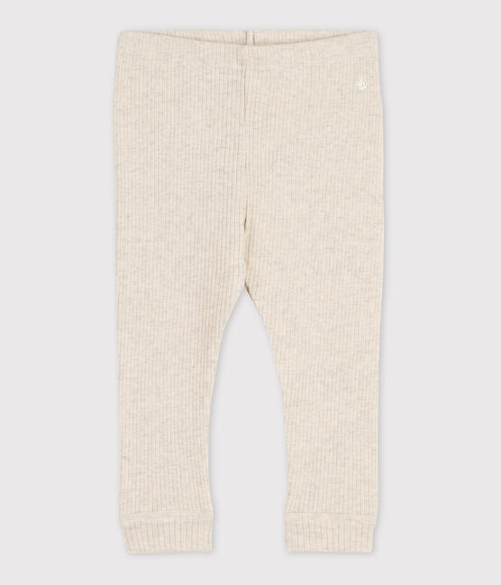 Baby-Leggings aus Rippstrick beige MONTELIMAR CHINE