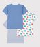 Kurz&auml;rmelige Kinder T-Shirts aus Baumwolle mit Sternmotiv vielfarbig