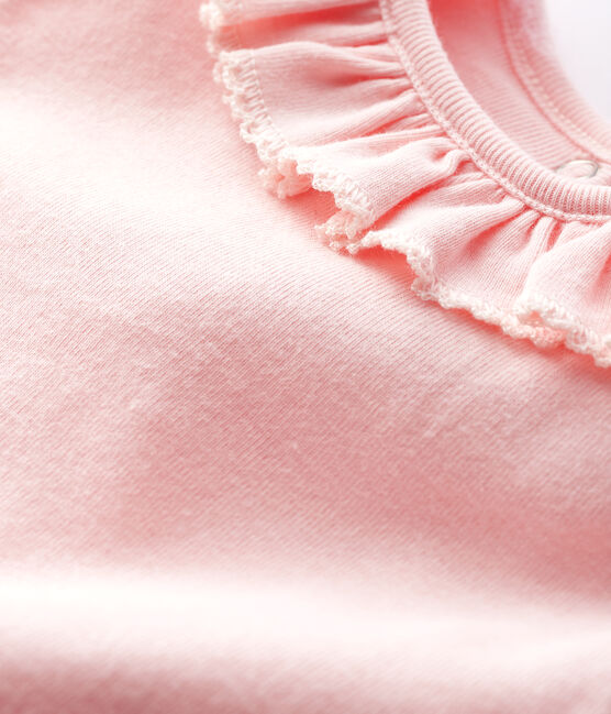 Langärmliger Baby-Body für Mädchen rosa MINOIS