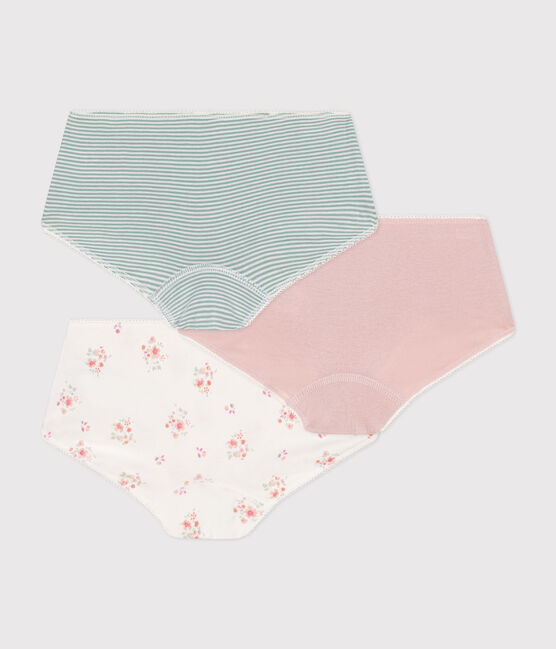 3er-Set Kinder-Shortys aus Baumwolle mit Blumenmotiv variante 1
