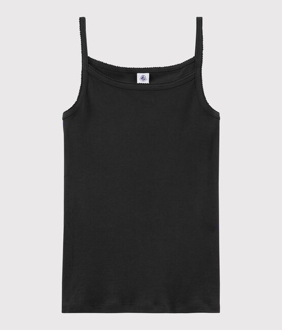 Damen-Trägershirt schwarz NOIR
