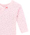 Langärmeliger Baby-Mädchen-Wickelbody mit Print rosa VIENNE/weiss MULTICO