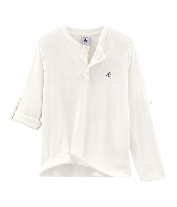 Kinder-T-Shirt f&uuml;r Jungen weiss