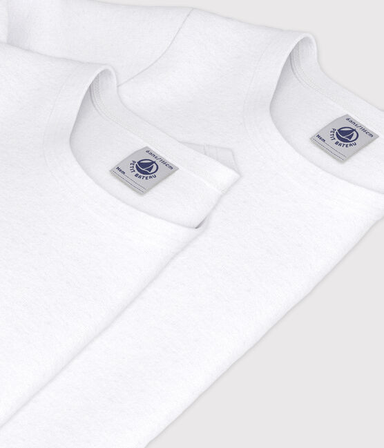 2er-Set langärmelige weiße T-Shirts für Jungen variante 1